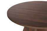 Tavolo da pranzo rotondo Noce Mary - 125 cm