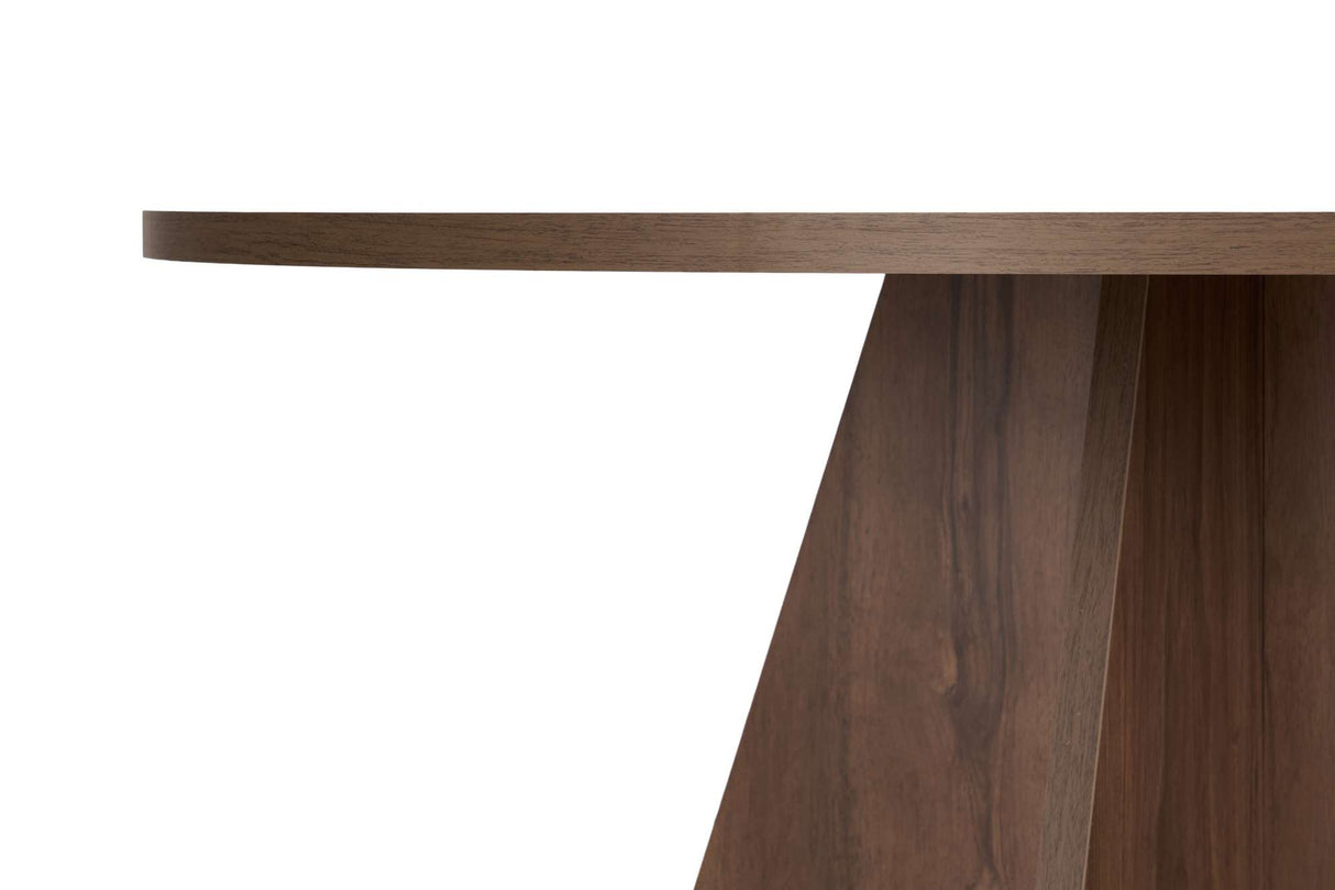 Tavolo da pranzo rotondo Noce Mary - 125 cm