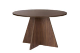 Tavolo da pranzo rotondo Noce Mary - 125 cm