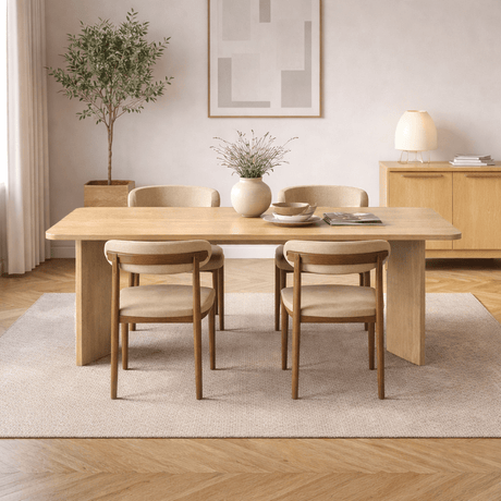 Eettafels - Eettafel Eiken Melamine rechthoekig 180x89,5x75 cm - Linova - Dimehouse