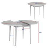 Eettafels - Eettafel travertin en walnoot melamine uitschuifbaar 100 - 130 cm - Vienna - Dimehouse
