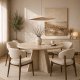 Hanglampen - Hanglamp beige carbon betonnen kap - robuust - 58 cm - Flowing - Dimehouse
