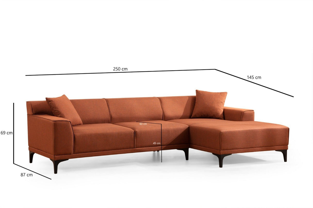 Banken - Hoekbank met compacte lounge antraciet microvezel Davidson - rechts - Dimehouse