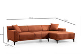Banken - Hoekbank met compacte lounge antraciet microvezel Davidson - rechts - Dimehouse