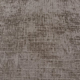 Divano angolare con chaise longue in tessuto ciniglia tortora Manon - sinistra