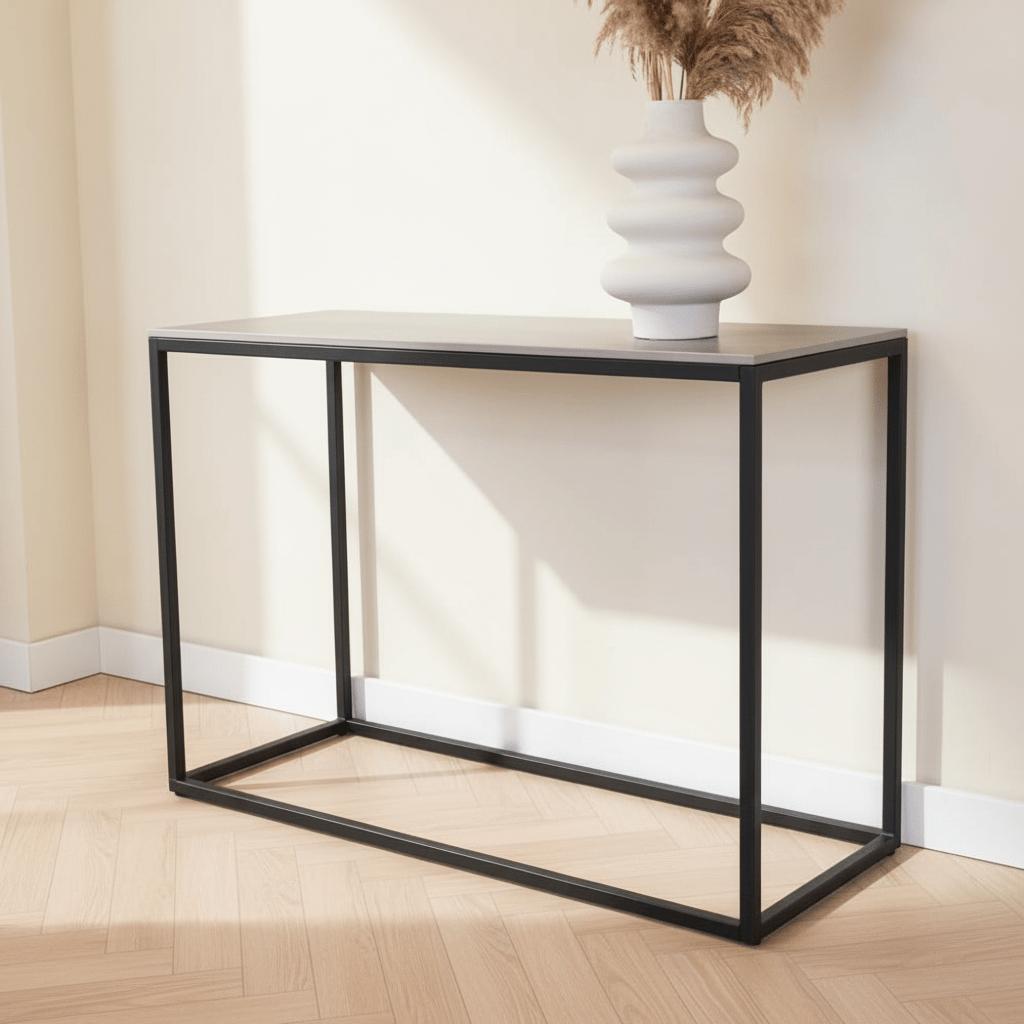 Toeletta Fien Effetto Marmo Grigio 100x40 cm