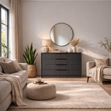 Ladekasten - Ladekast Kale Luxe Antraciet Melamine 100x85x45 cm - Dimehouse