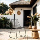 Tuinstoelen - Tuinstoel Metaal Zwart Millie - Dimehouse