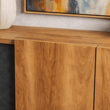 Dressoirs - Modern Dressoir Antraciet - Walnootlook Melamine Diana 180 cm - Dimehouse