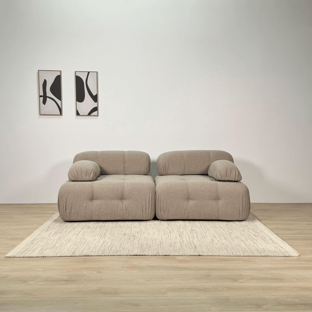 Divano componibile 2 posti Doblo beige