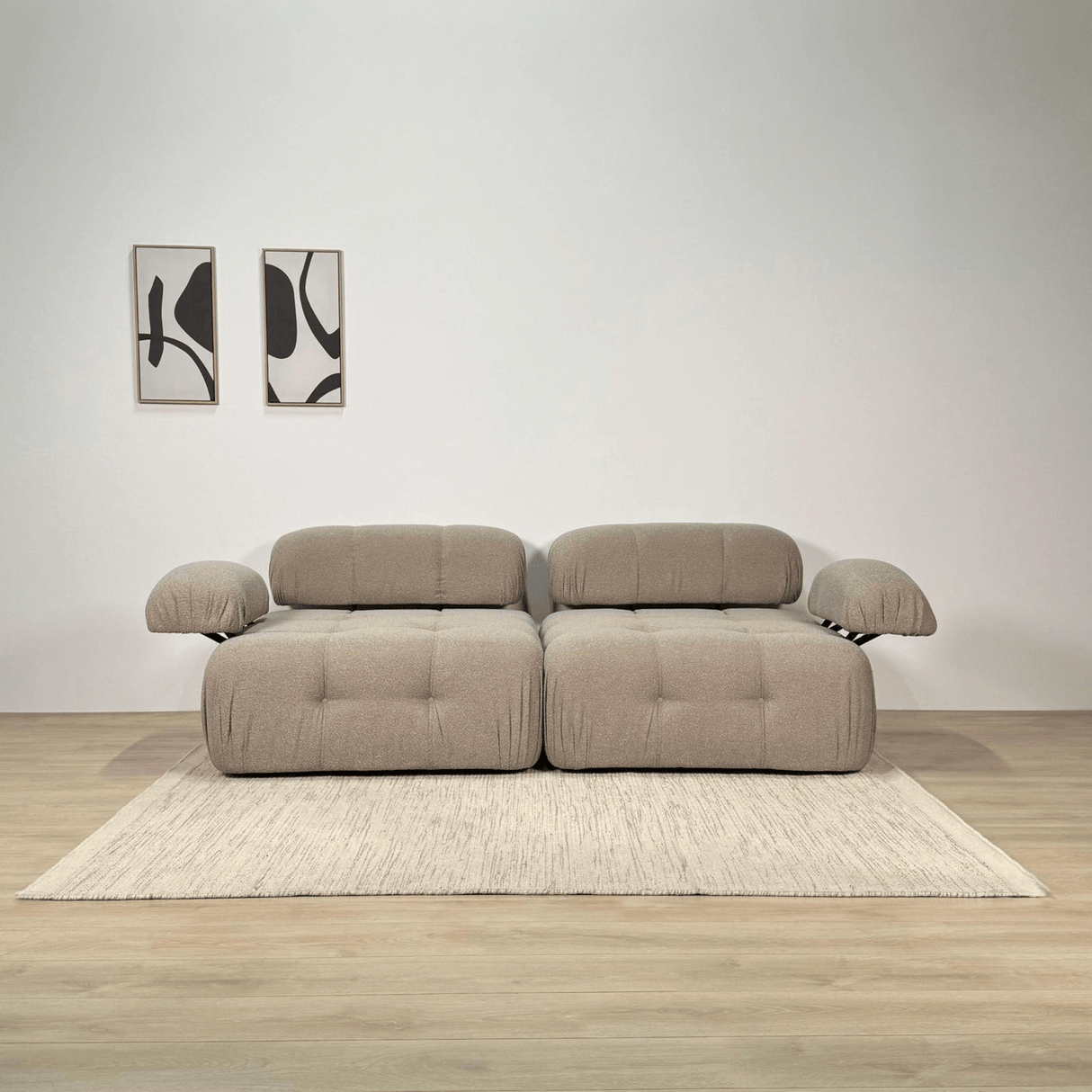 Divano componibile 2 posti Doblo beige