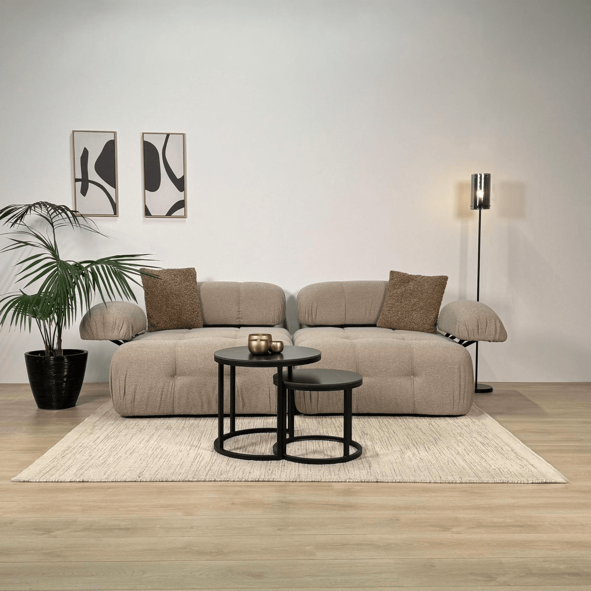 Divano componibile 2 posti Doblo beige