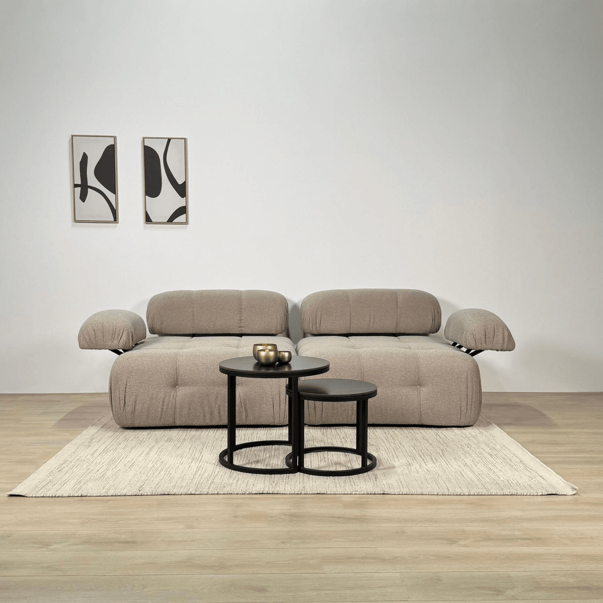 Divano componibile 2 posti Doblo beige
