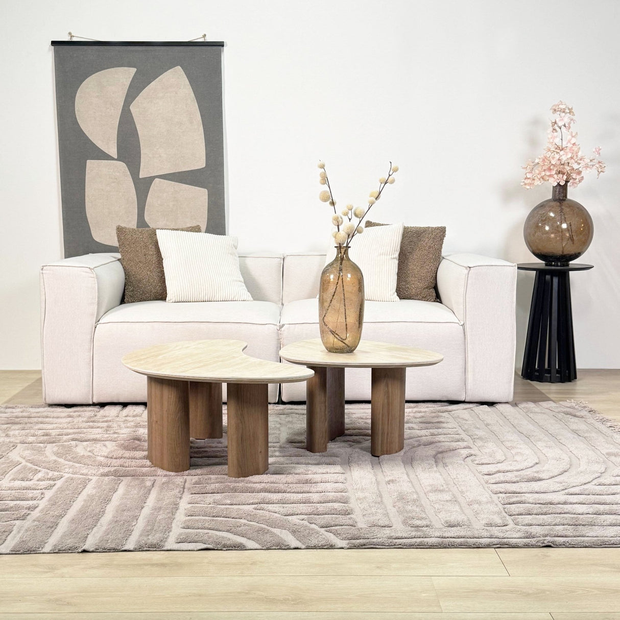 Banken - Modulaire bank 2 - zits Fora ecru - Dimehouse