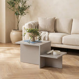 Tavolino Melaminico Grigio - 80 x 40 cm - Eterna