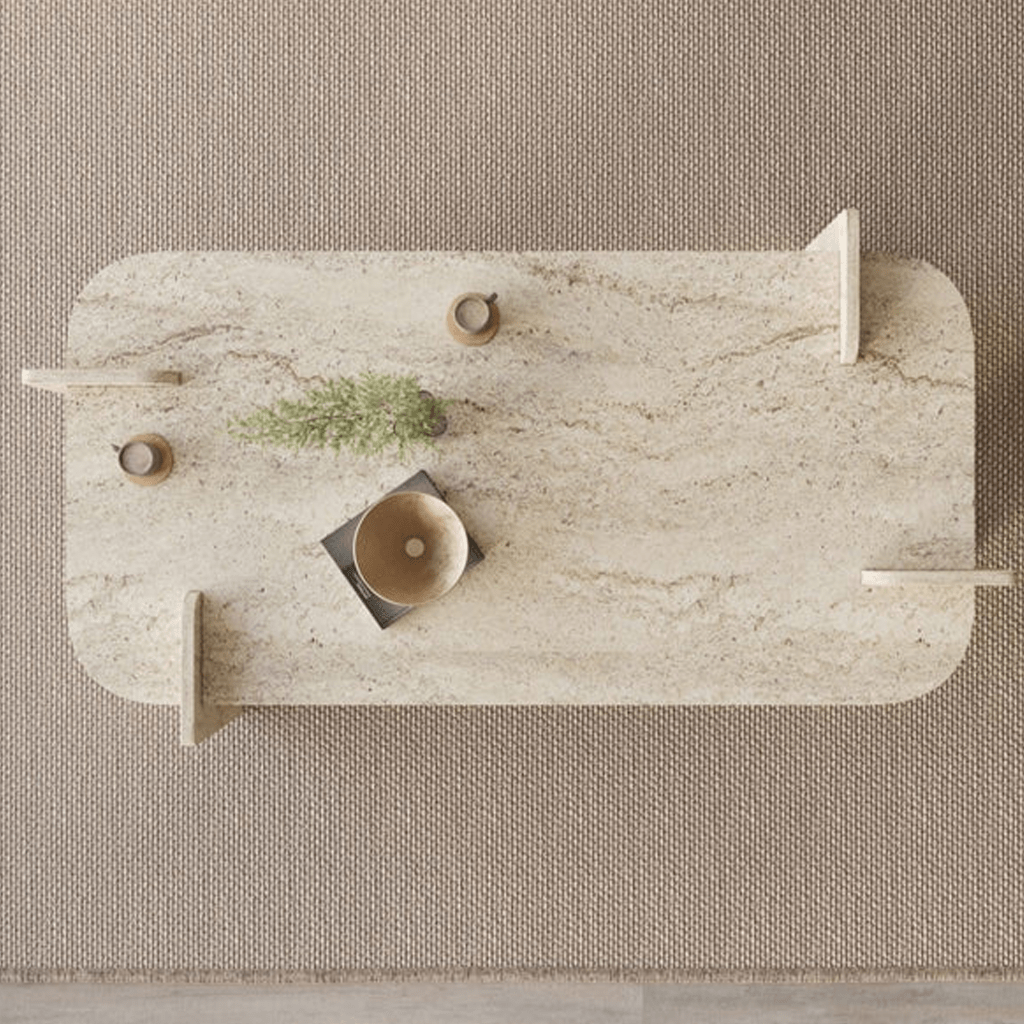 Salontafel Melamine melamine - 120 x 60 cm - ronde hoeken - Lovge