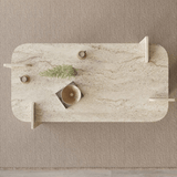 Salontafel Melamine melamine - 120 x 60 cm - ronde hoeken - Lovge