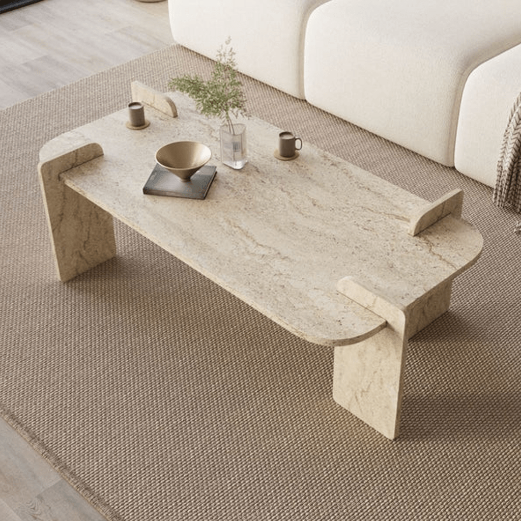 Salontafel Melamine melamine - 120 x 60 cm - ronde hoeken - Lovge