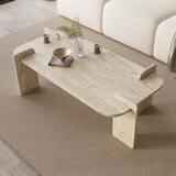 Salontafel Melamine melamine - 120 x 60 cm - ronde hoeken - Lovge