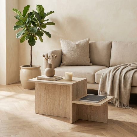 Tavolino Beige Melaminico Eterna