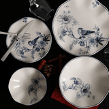 Dinner Set (24 Pieces) - Servies set porselein - 24 delig - Blauw met wit - Delft - Dimehouse