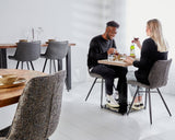 Tavolo da bistrot quadrato Robin in melaminico rovere rustico