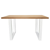 Eettafels - Eettafel Rover Eikenhout U - poot Wit - Dimehouse