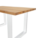 Eettafels - Eettafel Rover Eikenhout U - poot Wit - Dimehouse