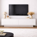 TV Meubels - TV Meubel Merida Wit Melamine 140x38,2x35,5 cm - Dimehouse