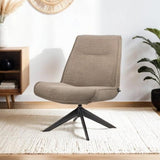Fauteuils - Draaibare fauteuil Marijn teddy taupe - Dimehouse