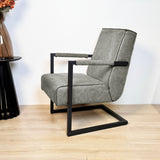 Fauteuils - Industriële fauteuil groen eco - leer Tiger - Dimehouse