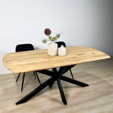 Eettafels - Uitschuifbare Eettafel Mack Deens Ovaal Acaciahout 175 - 275x90 cm - Dimehouse