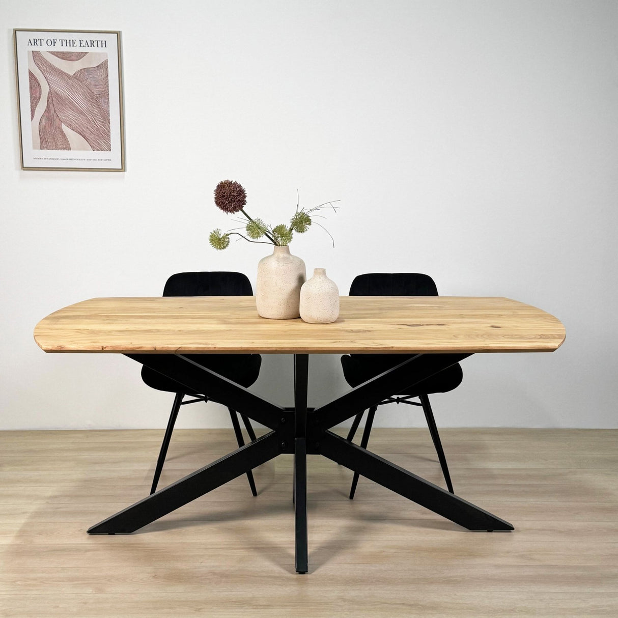 Eettafels - Uitschuifbare Eettafel Mack Deens Ovaal Acaciahout 175 - 275x90 cm - Dimehouse