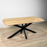 Eettafels - Uitschuifbare Eettafel Mack Deens Ovaal Acaciahout 175 - 275x90 cm - Dimehouse