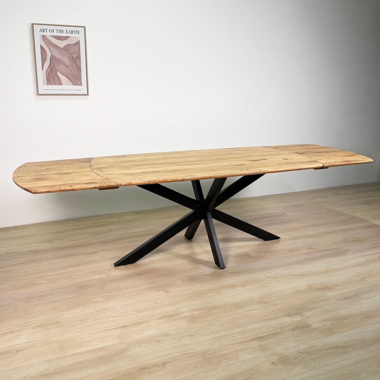 Eettafels - Uitschuifbare Eettafel Mack Deens Ovaal Acaciahout 175 - 275x90 cm - Dimehouse