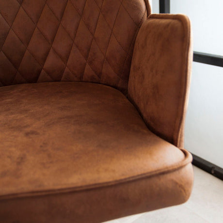 Sgabello da bar in microfibra Novan