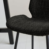 Barkrukken - Beau Barkruk Zwart Chenille Stof - 67 cm Zithoogte - Zonder Armleuningen - Dimehouse