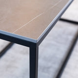 Salontafels - Salontafel Fien Grijs Marmerlook Rechthoekig 100x40 cm - Dimehouse