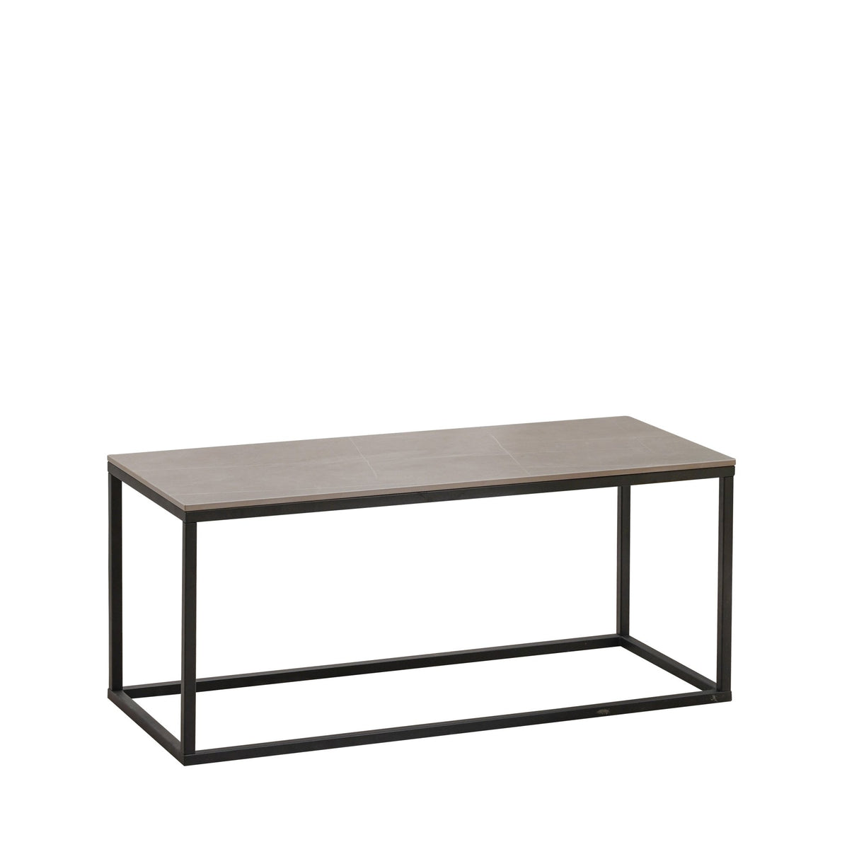 Salontafels - Salontafel Fien Grijs Marmerlook Rechthoekig 100x40 cm - Dimehouse
