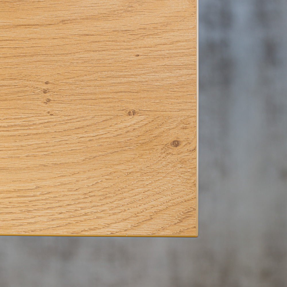 Eettafels - Eettafel Lenzo Rustiek Eiken U - poot wit - Dimehouse