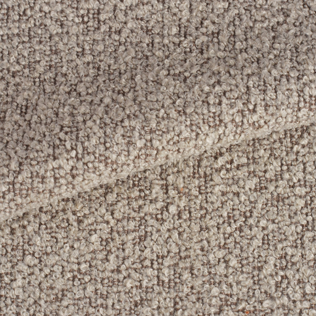 Set di 4 sedie da pranzo scandinave in tessuto bouclé color latte Swift - Senza braccioli