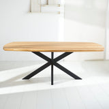 Eettafels - Eettafel Mikkel Eikenhout Deens Ovaal Matrix Frame Klein - Dimehouse