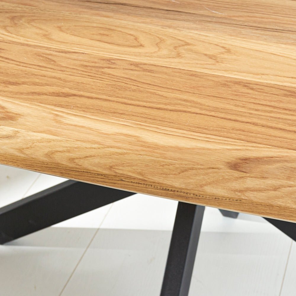 Eettafels - Eettafel Mikkel Eikenhout Deens Ovaal Matrix Frame Klein - Dimehouse