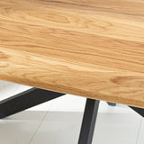 Eettafels - Eettafel Mikkel Eikenhout Deens Ovaal Matrix Frame Klein - Dimehouse