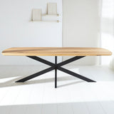 Eettafels - Eettafel Mikkel Eikenhout Deens Ovaal Matrix Frame Groot - Dimehouse