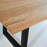 Eettafels - Eettafel Milas Eikenhout U - poot Zwart - Dimehouse