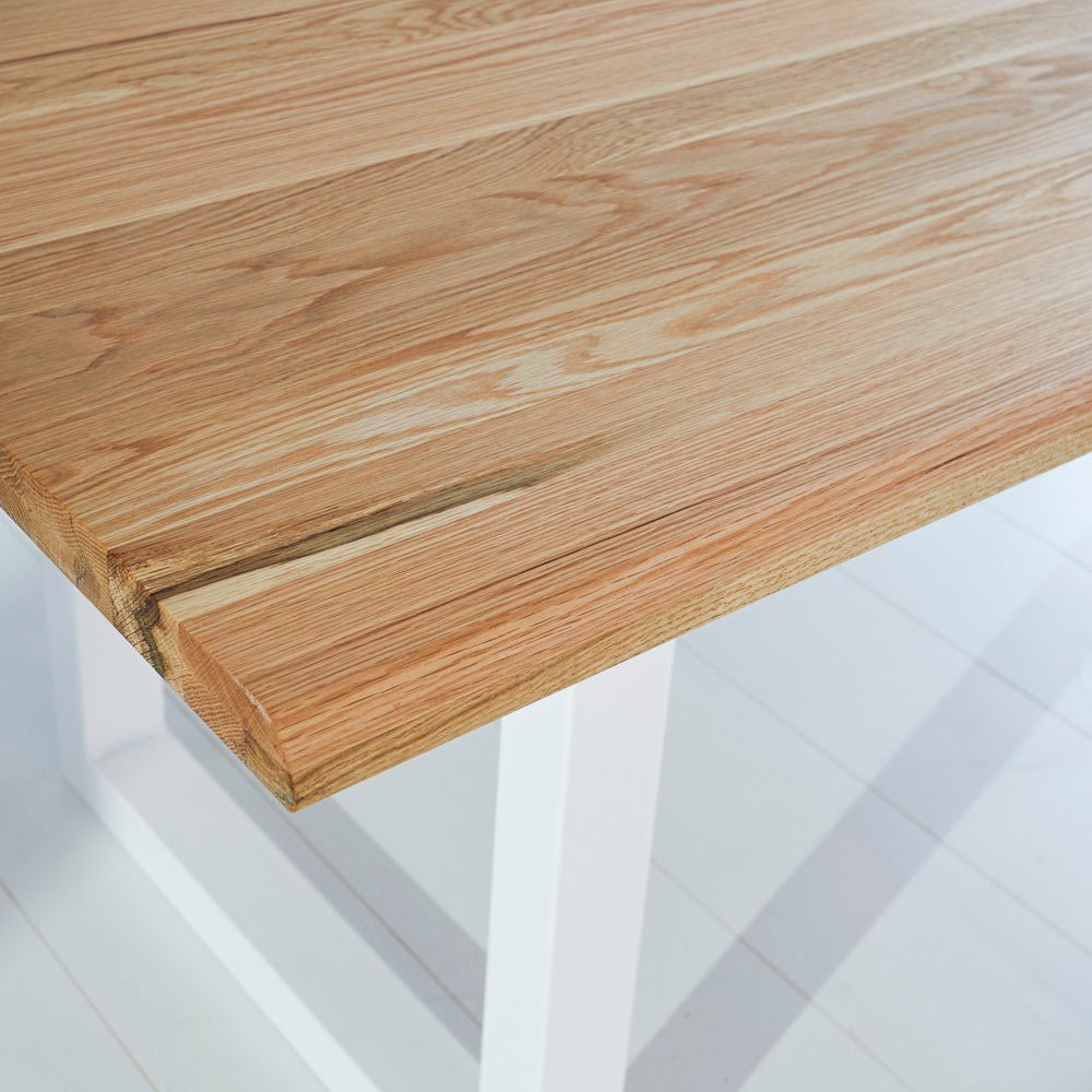 Eettafels - Eettafel Milas Eikenhout U - poot Wit - Dimehouse