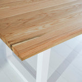 Eettafels - Eettafel Milas Eikenhout U - poot Wit - Dimehouse