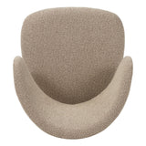 Sedia da pranzo Japandi Yuka Sand - Struttura in effetto noce