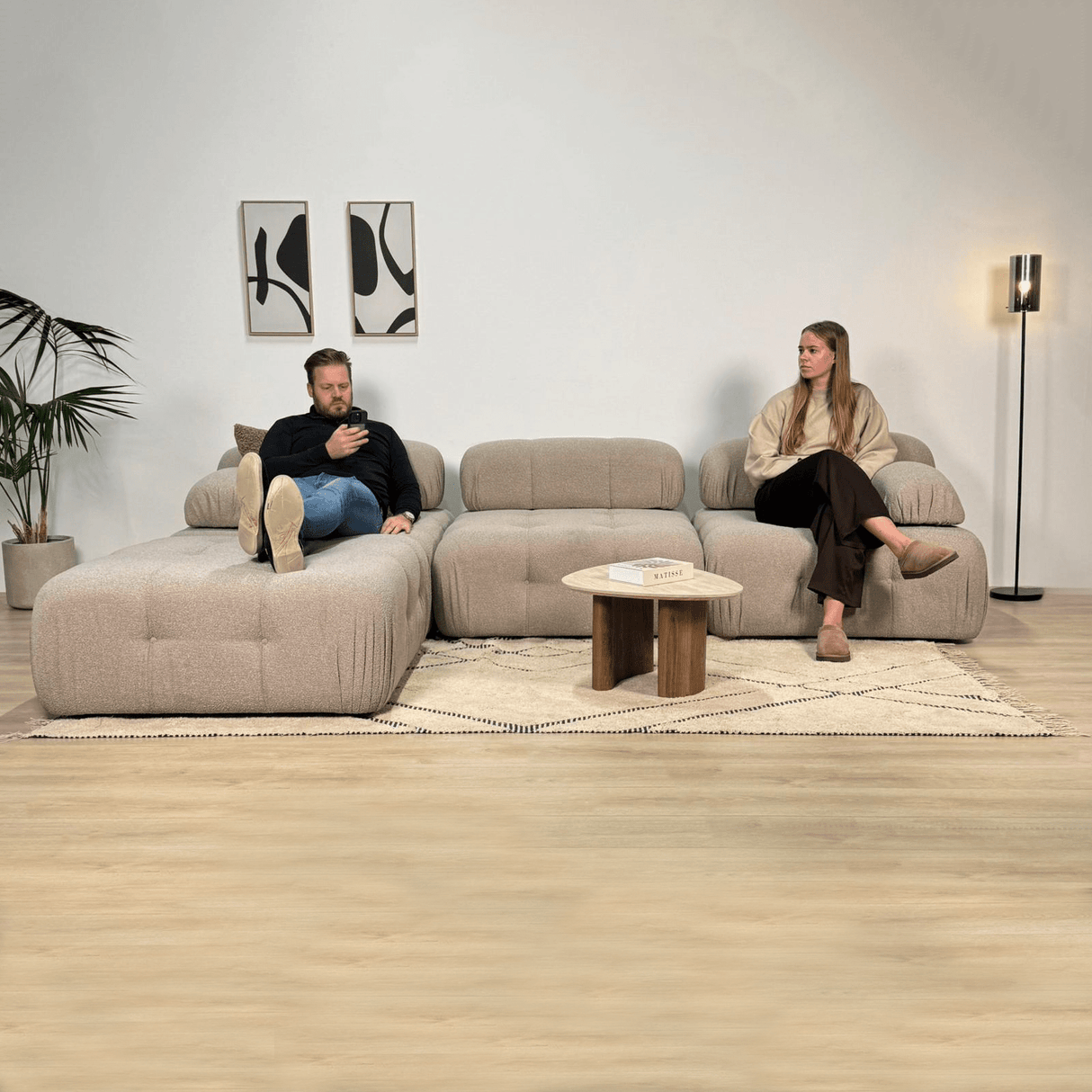 Divano componibile 2 posti Doblo beige